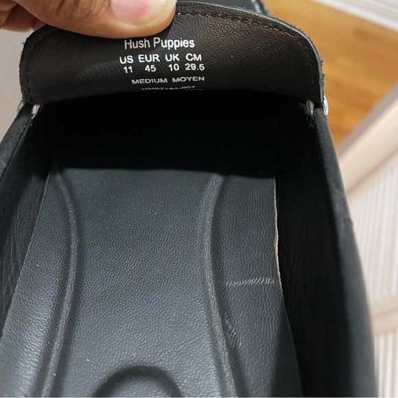Hush Puppies Bounce Loafers Black Sz 11 - Picture 7 of 12